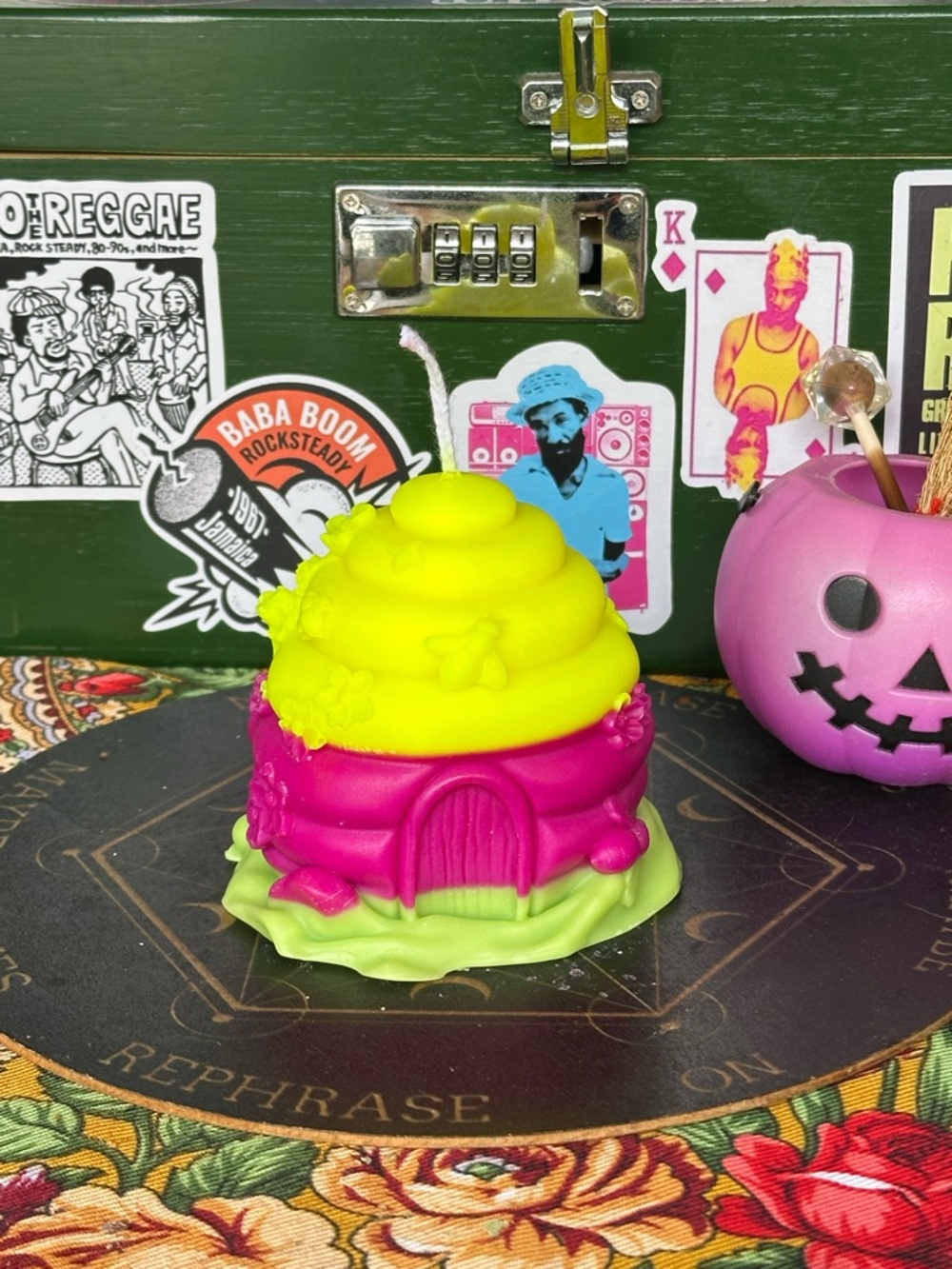 Neon Fairy Hive Candle